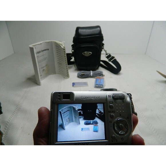 Sony Silver Digital Camera with Accessories - Picture 10 of 10